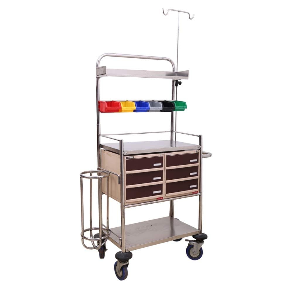 Crash Cart with S.S Drawers